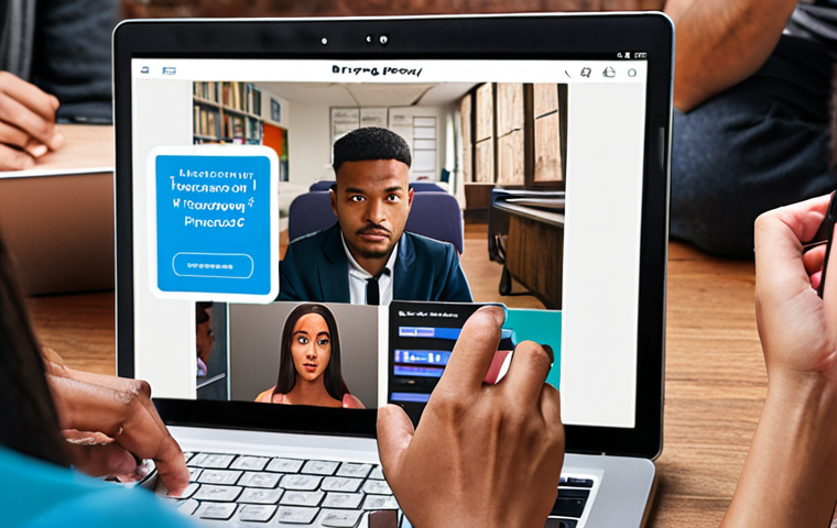 **Image Prompt:** A diverse group of people learning about digital privacy on their devices (phones, tablets, laptops). Focus on concepts like strong passwords, VPNs, and safe browsing. Background should suggest an educational workshop or online course setting.
