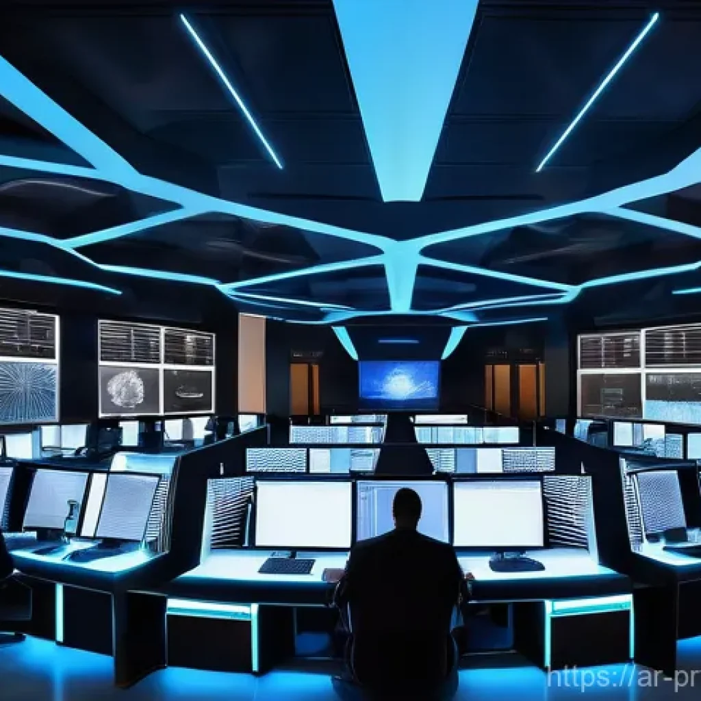 개인 정보 보호를 위한 비즈니스 전략 - **The Digital Trust Fortress**
A magnificent, futuristic data center or corporate headquarters b...